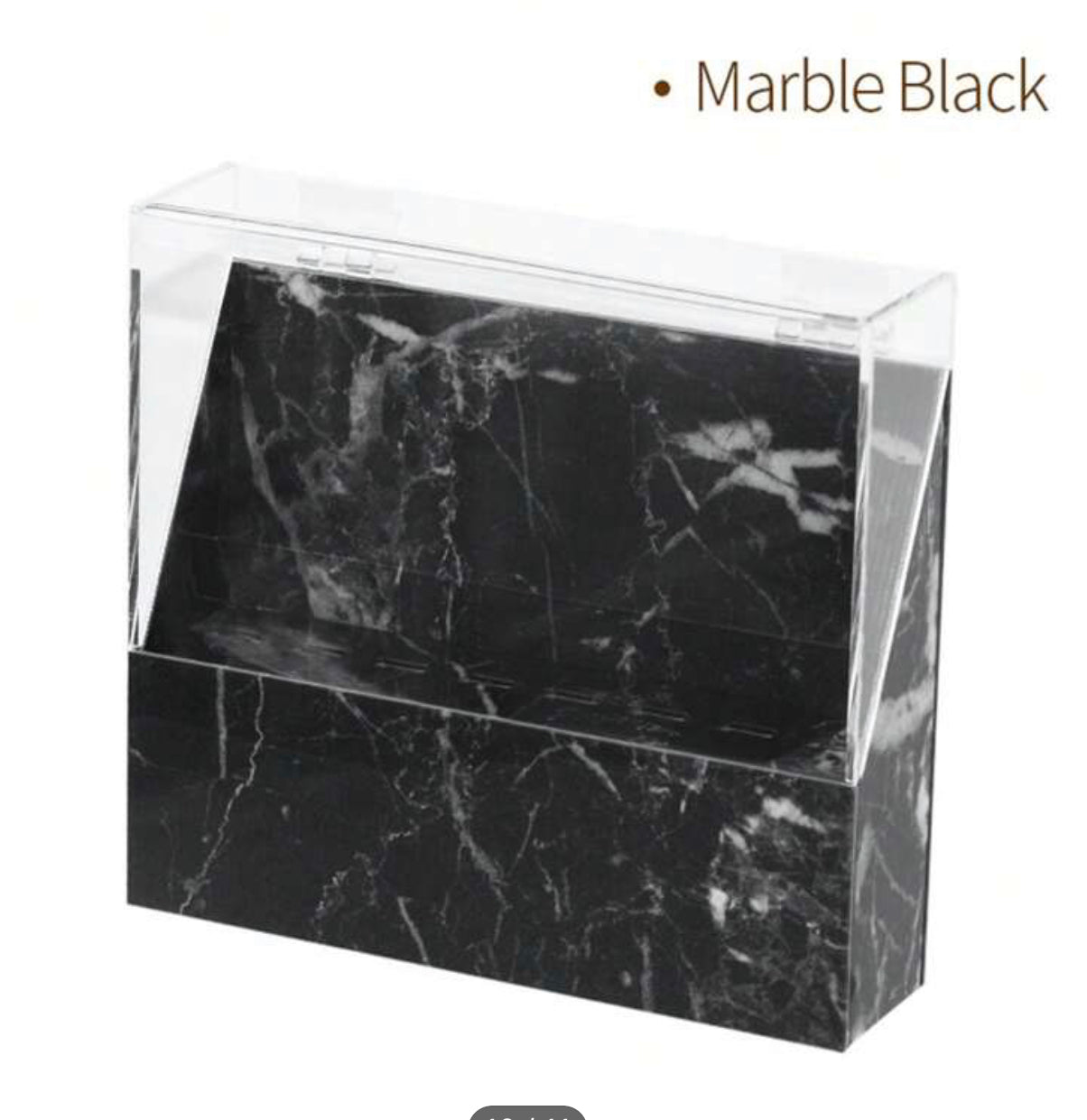 Marble Black Tweezer Holder