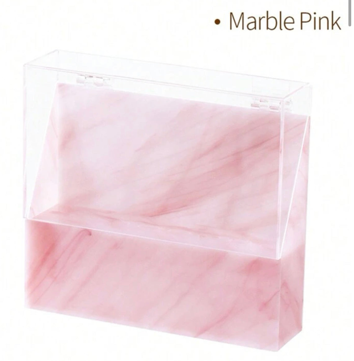 Pink Marble Tweezer Holder
