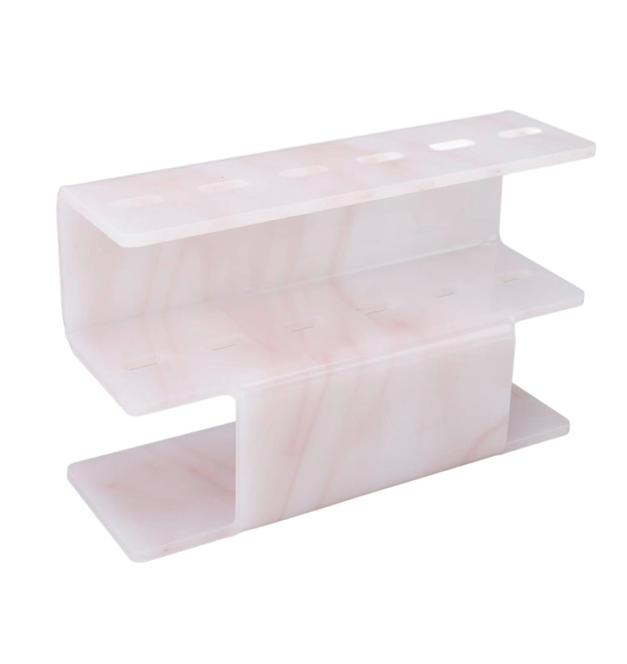 Pink Marble Tweezer Holder (6 Holes)