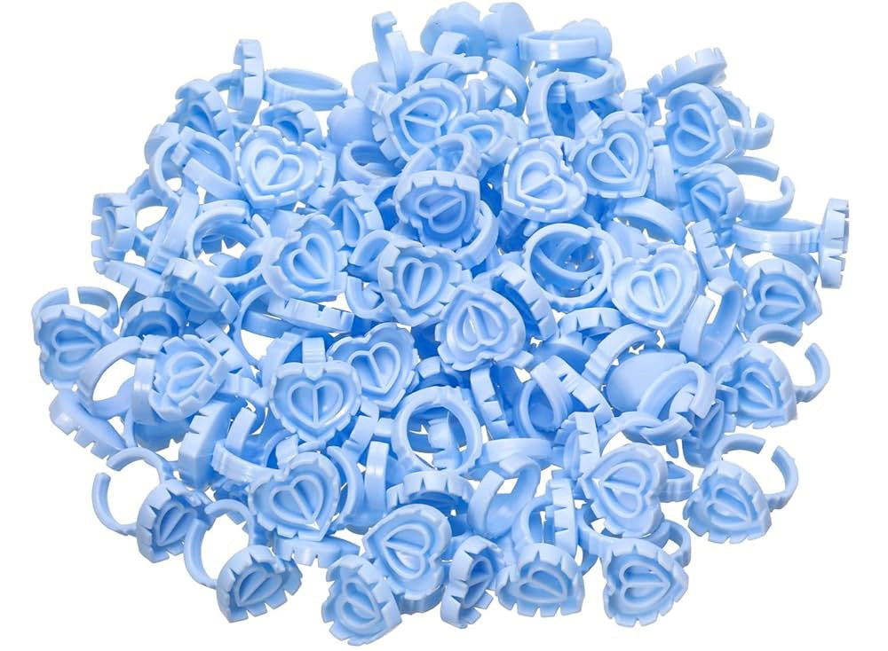 Heart Glue Rings (100 Pack)