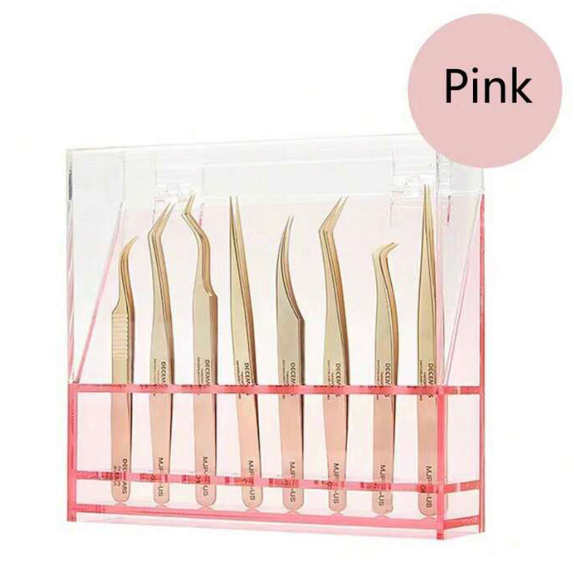 Glossy Pink Tweezer Holder