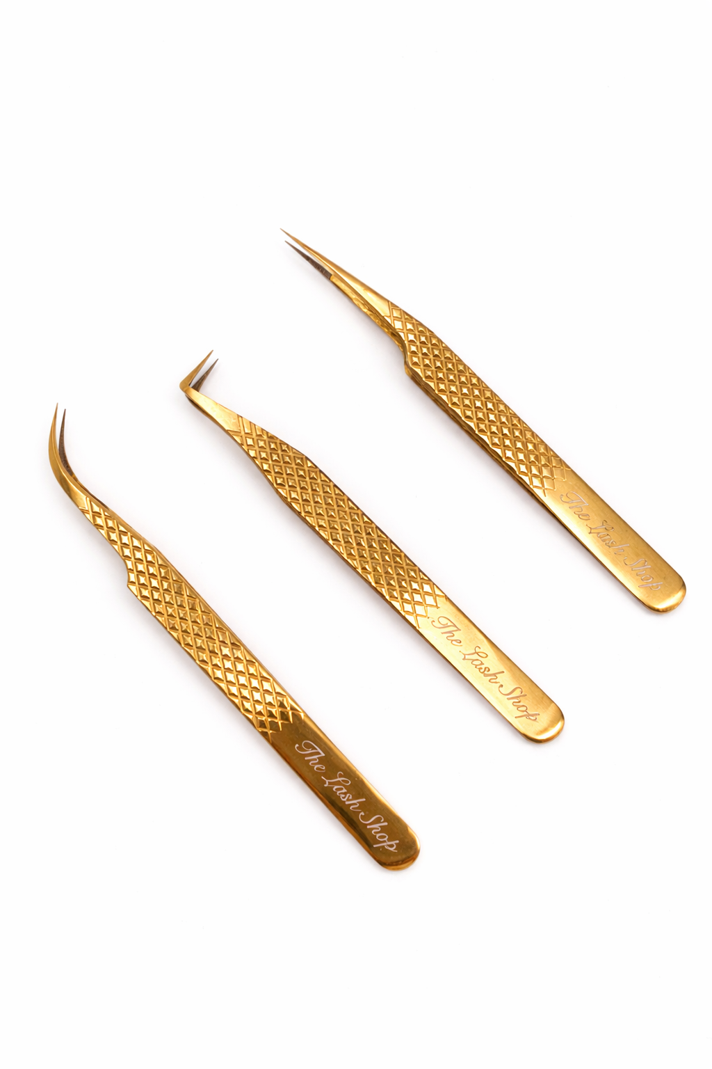 Gold Fibre Tipped Tweezer Set