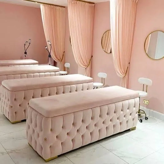 Pink Luxury Beauty Bed with Storage